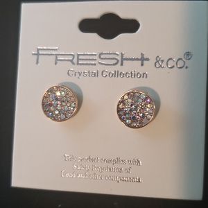 Gold Crystal Earrings